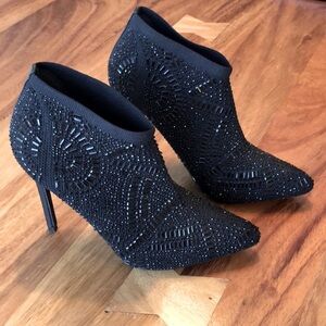 Lauren Lorraine Black Embellished Heels